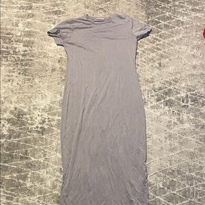 Casual Gray Maxi Dress